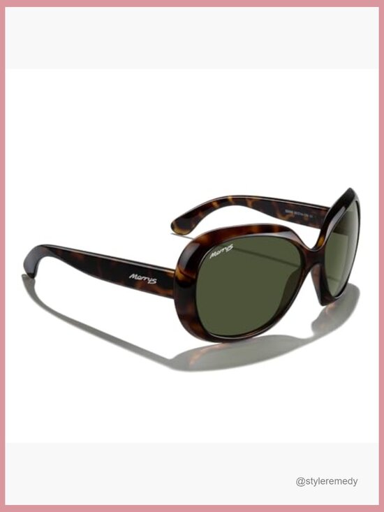 Oversized Polarized Sunglasses with Retro Butterfly Frame display picture 2
